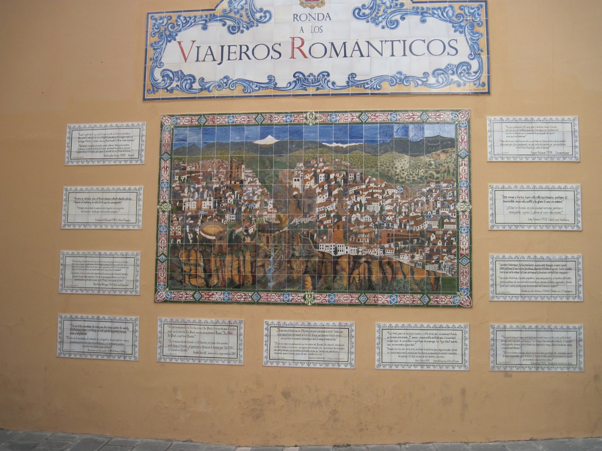21-Mosaico dedicato da Ronda a Los Viajeros Romanticos